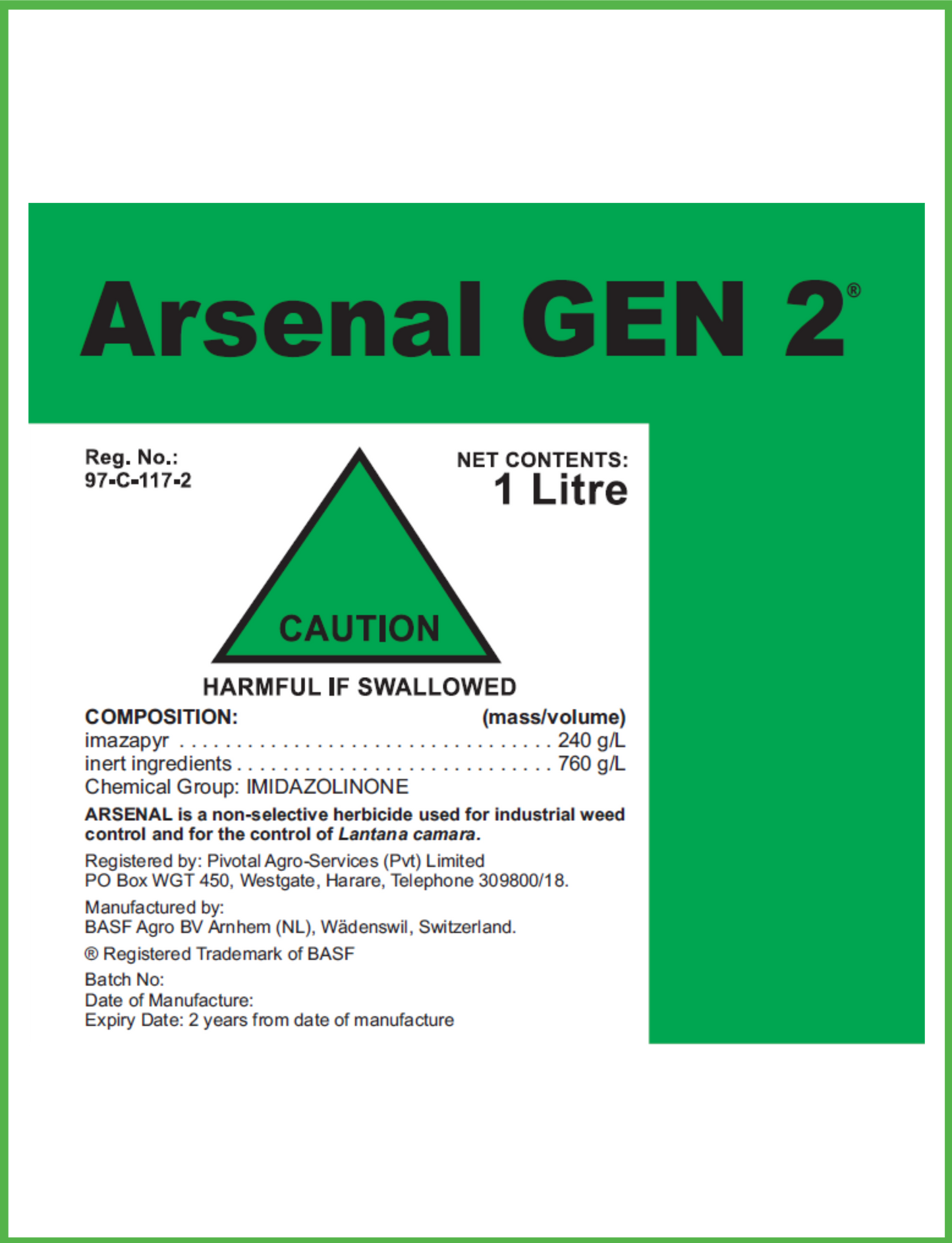 Arsenal Gen 2® BASF