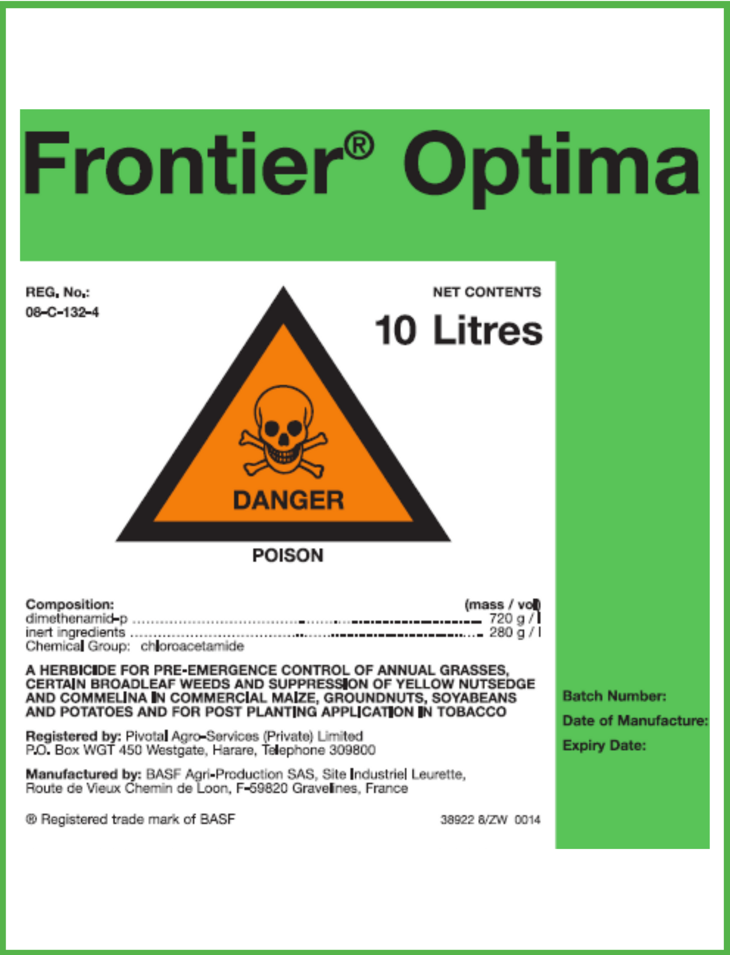 Frontier Optima® BASF