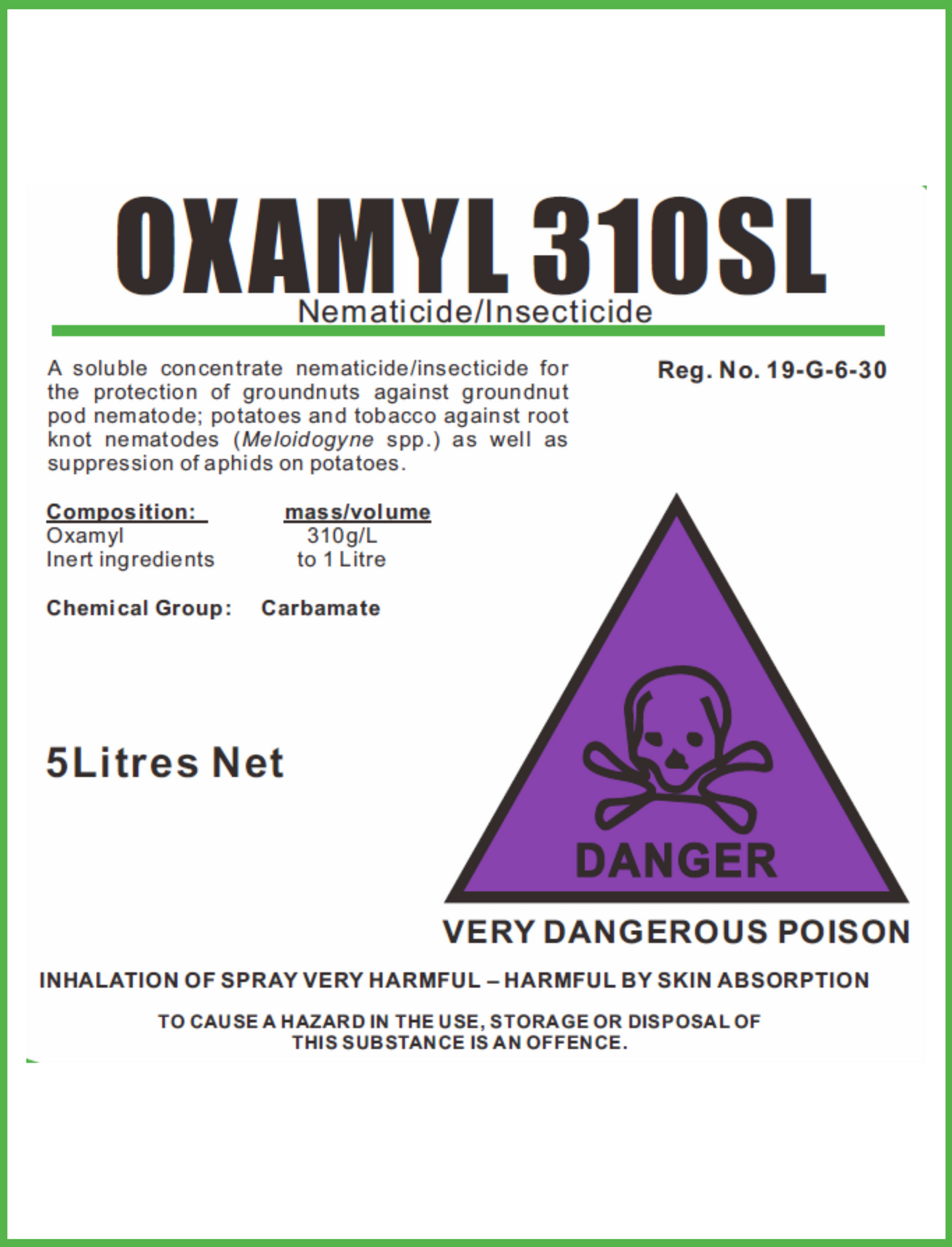 Oxamyl 310SL AVIMA