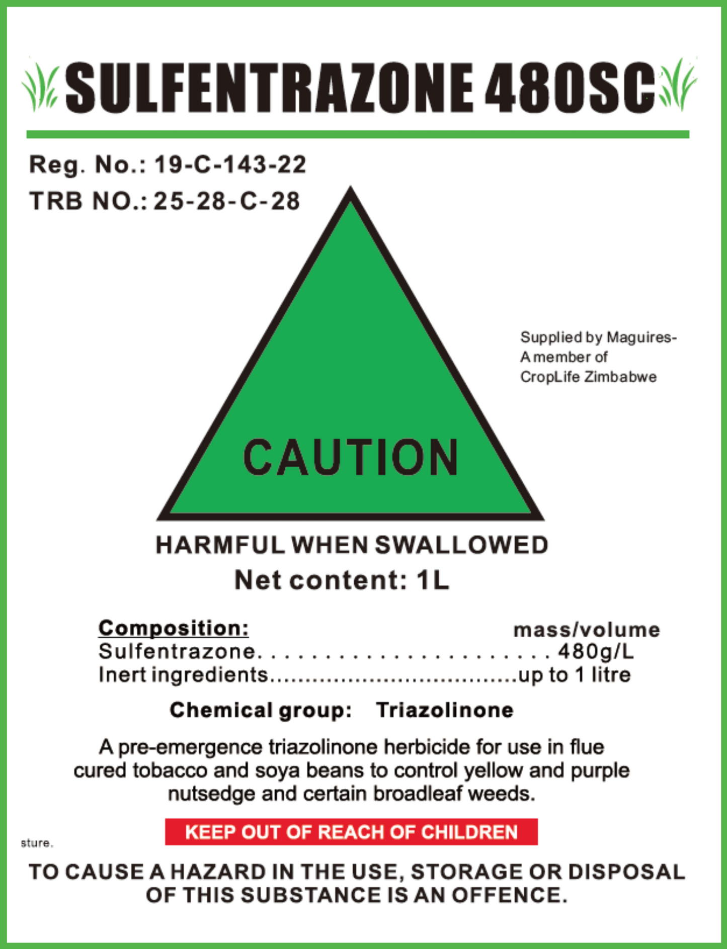 Sulfentrazone 480SC Nova