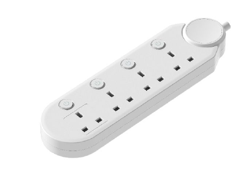 Extension socket 4 Gang, 2M, Universal