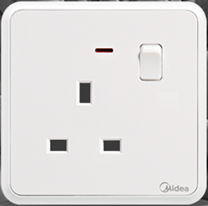 Socket With Switch & Neon