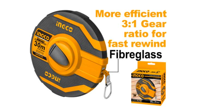 FIBREGLASS MEASURING TAPE 100M