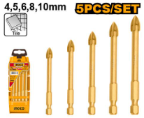 5PCS GLASS DRILL BITS