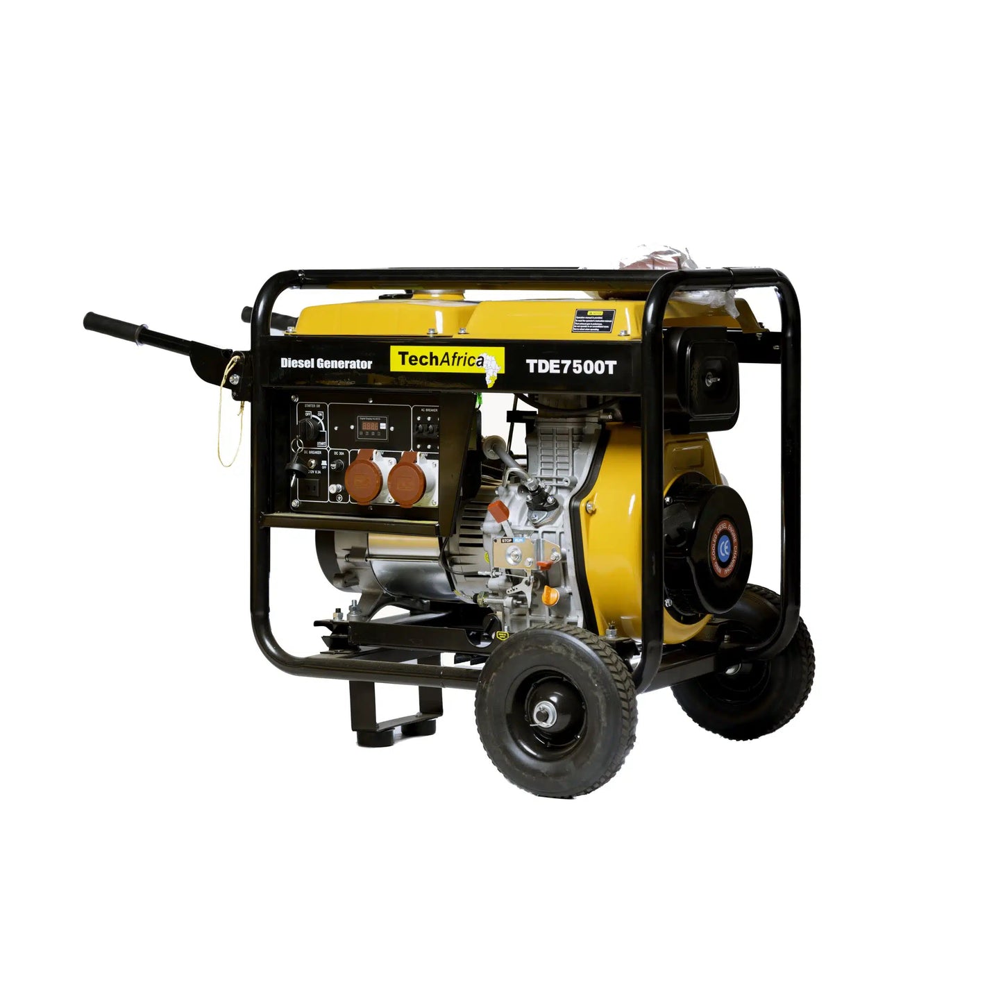 TDE7500T 6kVA Rated Diesel Open Generator - 380V