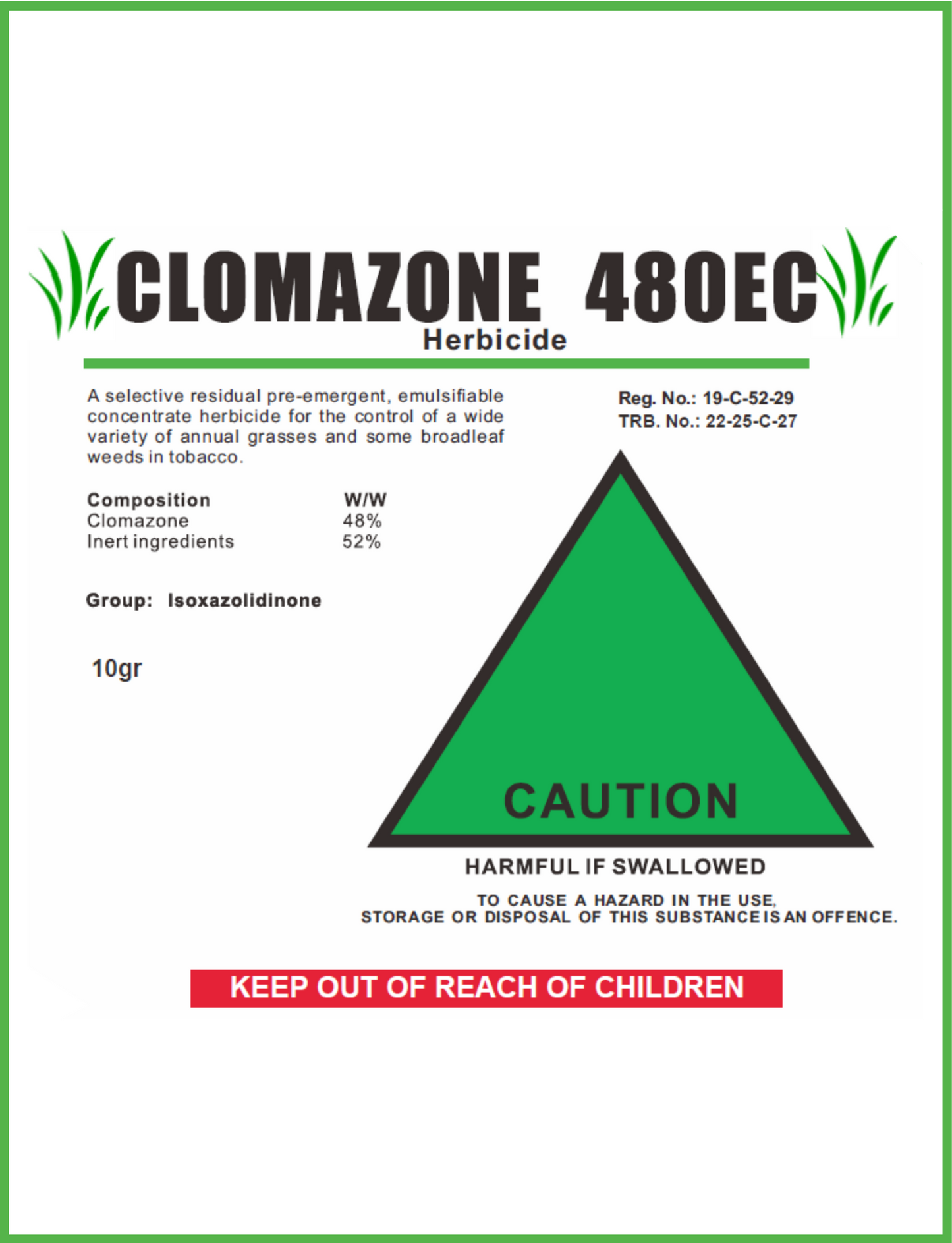Clomazone 480 EC