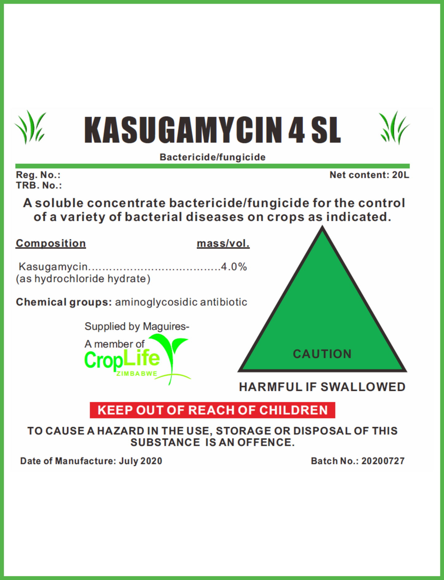 Kasugamycin 4 SL