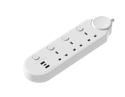Extension socket 3 Gang, Universal, 2Usb