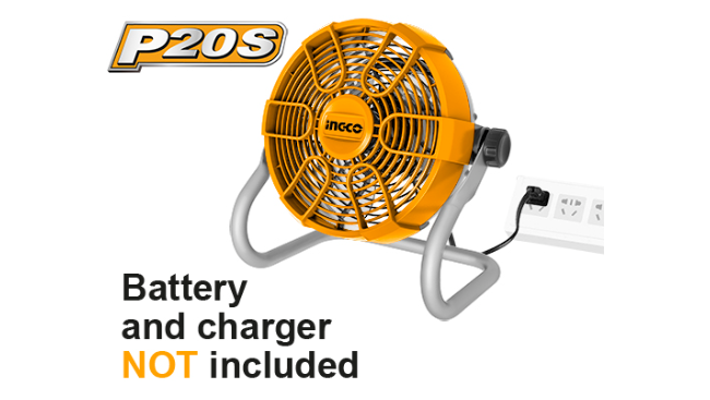 LI ION FAN 20V 2 SPEED SETTING EXCL BAT