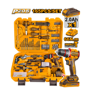 165PCS CORDLESS TOOLS SET (66Nm)