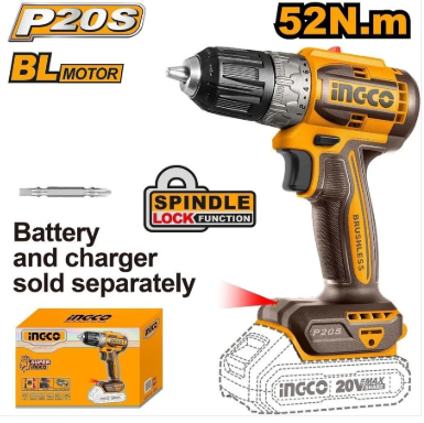 BRUSHLESS CORDLESS DRILL 20V EXCL BAT