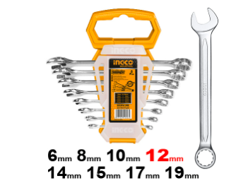COMBINATION SPANNER SET 6-19MM (EXCL 13MM)